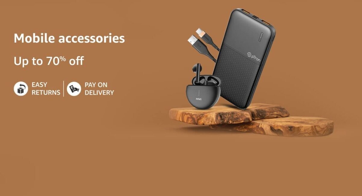 Amazon India Mobile Accessories Banner